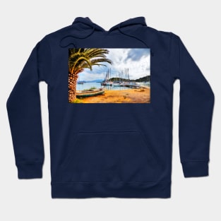 Lefkas Boats And Yachts Harbor Hoodie